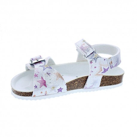 Sandalias Geox zapatos Niña modelo Adriel Plata 