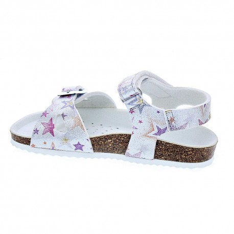 Sandalias Geox zapatos Niña modelo Adriel Plata 