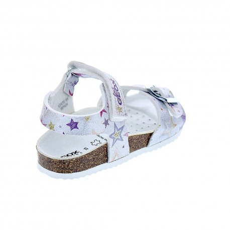Sandalias Geox zapatos Niña modelo Adriel Plata 