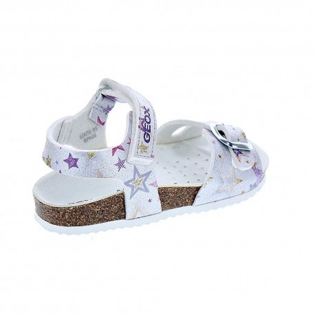 Sandalias Geox zapatos Niña modelo Adriel Plata 
