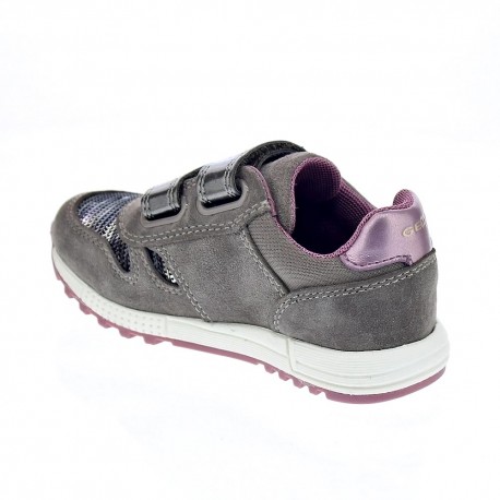 Zapatillas Geox zapatos Niña modelo Alben Marrón 