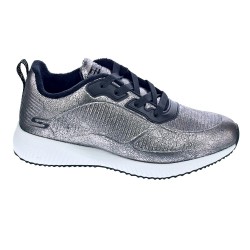 Zapatillas Skechers zapatos Mujer modelo 33155 Plata Cordón