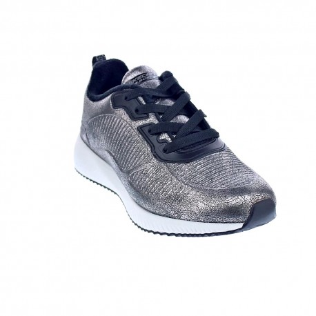 Zapatillas Skechers zapatos Mujer modelo 33155 Plata Cordón