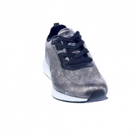 Zapatillas Skechers zapatos Mujer modelo 33155 Plata Cordón