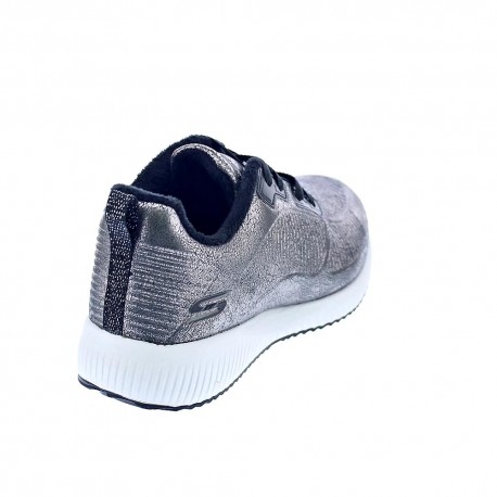 Zapatillas Skechers zapatos Mujer modelo 33155 Plata Cordón