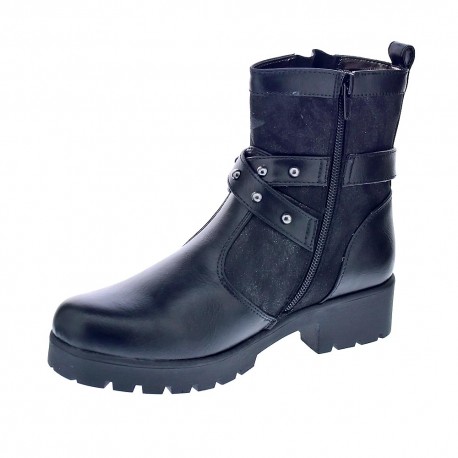 Botines Asso zapatos Niña modelo Ag9203 Negro 