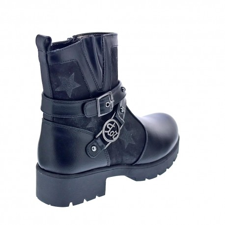 Botines Asso zapatos Niña modelo Ag9203 Negro 