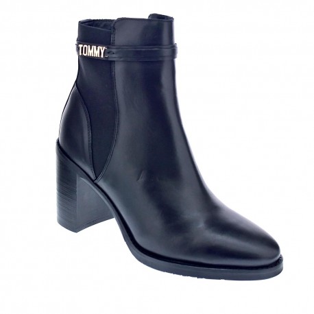 Botines Tommy Hilfiger zapatos Mujer modelo FW05153 BDS Negro 