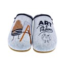 Pantuflas Potatoes zapatos Hombre modelo Torva Gris 