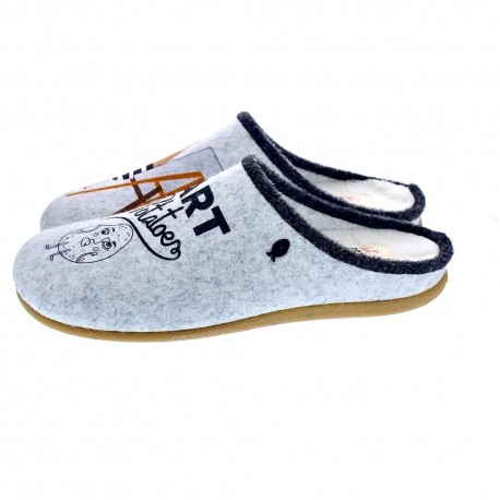 Pantuflas Potatoes zapatos Hombre modelo Torva Gris 