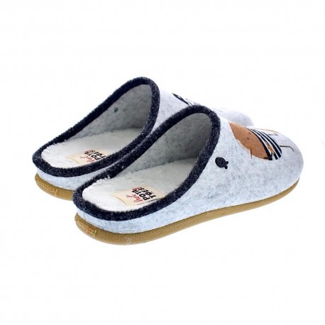 Pantuflas Potatoes zapatos Hombre modelo Torva Gris 
