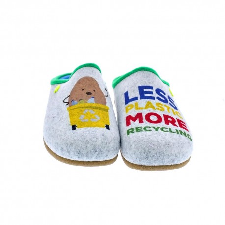 Pantuflas Potatoes zapatos Hombre modelo Rance Gris 