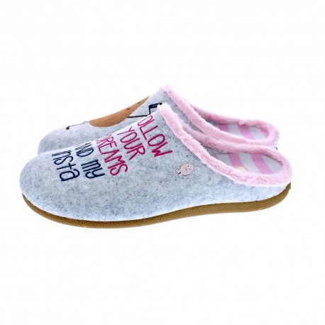 Pantuflas Potatoes zapatos Mujer modelo Kontich Gris 