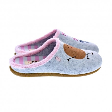 Pantuflas Potatoes zapatos Mujer modelo Kontich Gris 