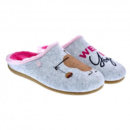 Pantuflas Potatoes zapatos Mujer modelo Eisfeld Gris 