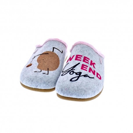 Pantuflas Potatoes zapatos Mujer modelo Eisfeld Gris 