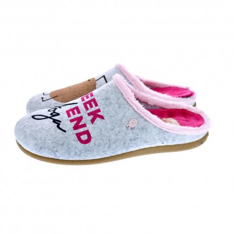 Pantuflas Potatoes zapatos Mujer modelo Eisfeld Gris 