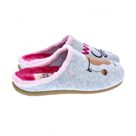 Pantuflas Potatoes zapatos Mujer modelo Eisfeld Gris 