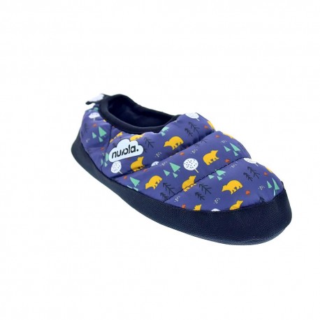 Pantuflas Nuvola zapatos Niño modelo Printed Teddy Blue Azul 
