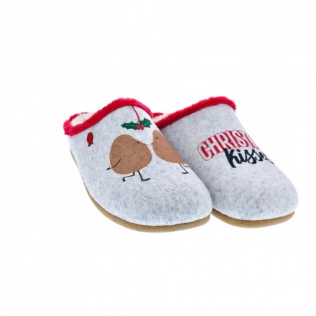 Pantuflas Potatoes zapatos Mujer modelo Rehau Gris 