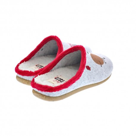 Pantuflas Potatoes zapatos Mujer modelo Rehau Gris 