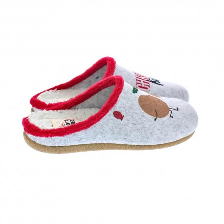Pantuflas Potatoes zapatos Mujer modelo Rehau Gris 