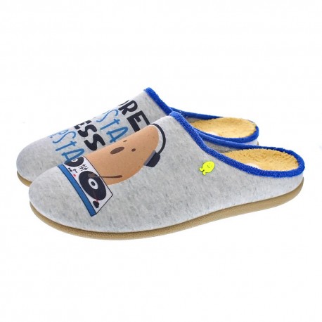 Pantuflas Potatoes zapatos Hombre modelo Bondo Gris 