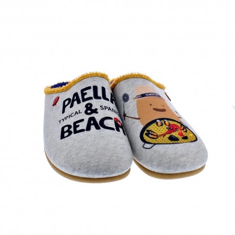 Pantuflas Potatoes zapatos Hombre modelo Kericho Gris 
