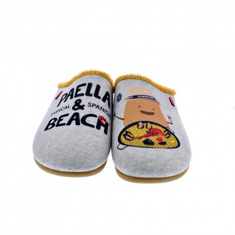 Pantuflas Potatoes zapatos Hombre modelo Kericho Gris 