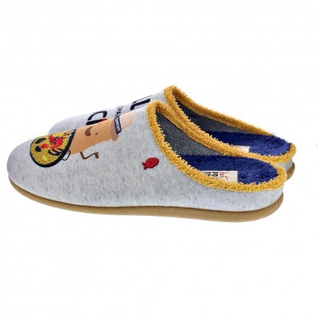 Pantuflas Potatoes zapatos Hombre modelo Kericho Gris 