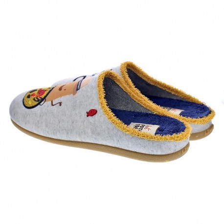 Pantuflas Potatoes zapatos Hombre modelo Kericho Gris 