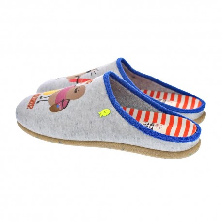 Pantuflas Potatoes zapatos Hombre modelo Lusaka Gris 