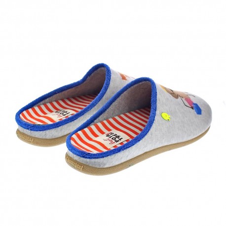 Pantuflas Potatoes zapatos Hombre modelo Lusaka Gris 