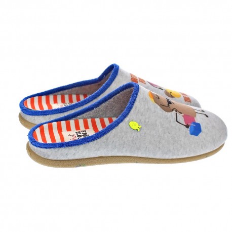 Pantuflas Potatoes zapatos Hombre modelo Lusaka Gris 