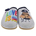 Pantuflas Potatoes zapatos Hombre modelo Maua Gris 