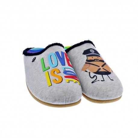 Pantuflas Potatoes zapatos Hombre modelo Maua Gris 