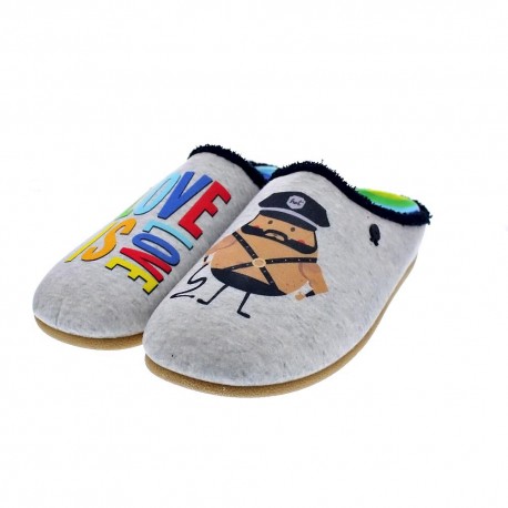 Pantuflas Potatoes zapatos Hombre modelo Maua Gris 