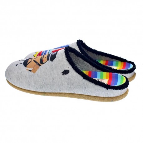 Pantuflas Potatoes zapatos Hombre modelo Maua Gris 