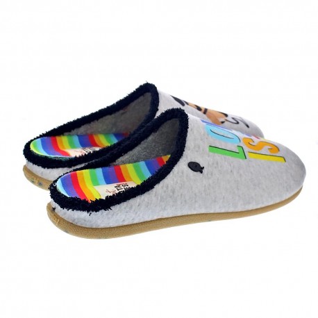 Pantuflas Potatoes zapatos Hombre modelo Maua Gris 