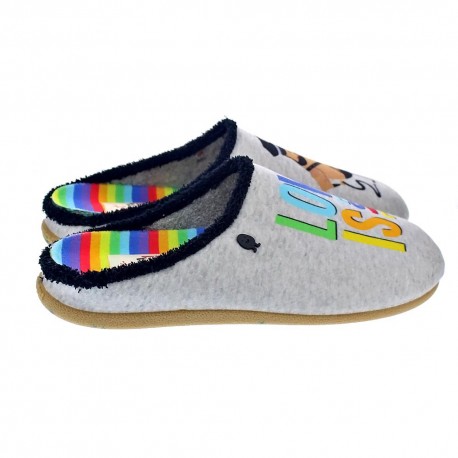 Pantuflas Potatoes zapatos Hombre modelo Maua Gris 