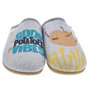 Pantuflas Potatoes zapatos Hombre modelo Ahero Gris 