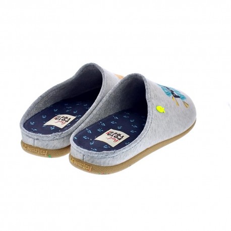 Pantuflas Potatoes zapatos Hombre modelo Ahero Gris 