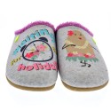 Pantuflas Potatoes zapatos Mujer modelo Litein Gris 