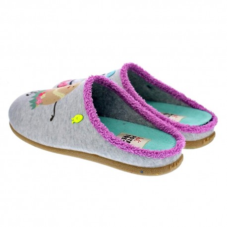 Pantuflas Potatoes zapatos Mujer modelo Litein Gris 
