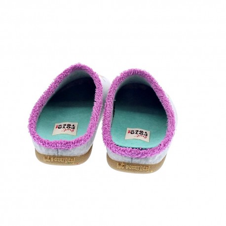 Pantuflas Potatoes zapatos Mujer modelo Litein Gris 