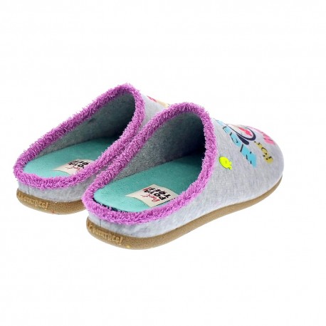 Pantuflas Potatoes zapatos Mujer modelo Litein Gris 