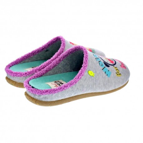 Pantuflas Potatoes zapatos Mujer modelo Litein Gris 
