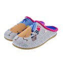 Pantuflas Potatoes zapatos Mujer modelo Garissa Gris 