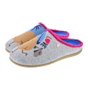 Pantuflas Potatoes zapatos Mujer modelo Garissa Gris 