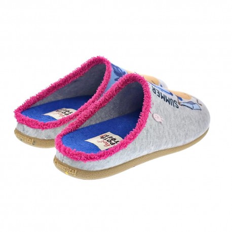 Pantuflas Potatoes zapatos Mujer modelo Garissa Gris 